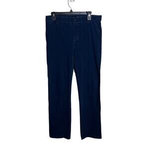 Beta Brand Dark Wash Yoga Denim straight leg pull on Jeans petite L
